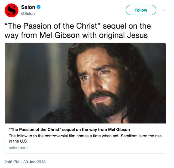 Well, probably not really the 'original Jesus.'
