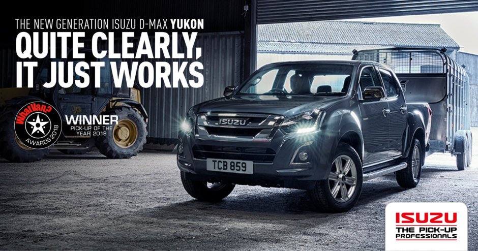 Isuzu 4×2 Single Cab
Enormous load bed
Impressive 1,282kg payload capacity
Tows up to 2.5-tonnes
Returns up 45.6mpg combined
Strong 1.9-litre turbo-diesel engine
Bluetooth and air conditioning
Talk to us.......
goo.gl/8GqeQu