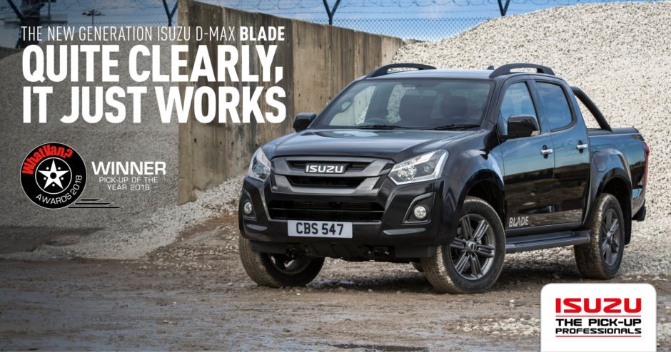 Isuzu Blade
18” gun metal alloy wheels
Gun metal side steps
Heated front seats and leather upholstery
Aeroklas canopy or black roller cover
9” touchscreen infotainment system
Satellite navigation
Call us........
goo.gl/8GqeQu
