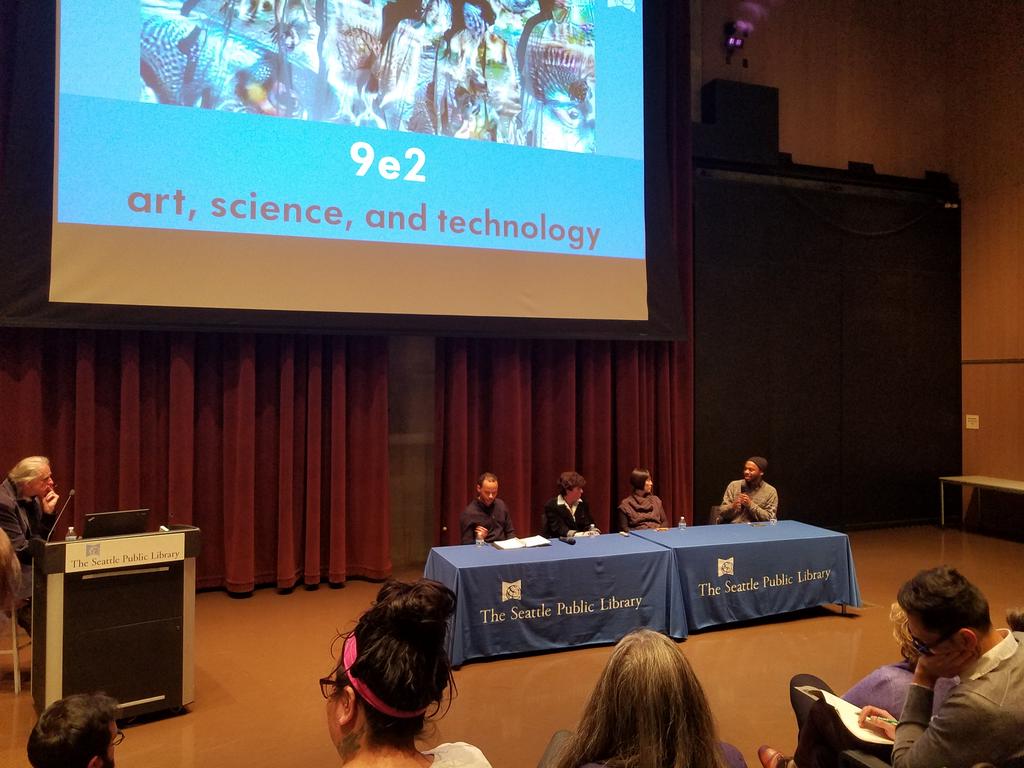 sighingmachine's tweet photo. analog internet, thinking of ourselves as seed bankers, and communal Bitcoin in Seattle. engaging dialogue with Chris Shaw, Sandy Cioffi, Susie Lee, and Christopher Paul Jordan with John Boylan. looking forward to future 9e2 #9e2 #spl https://t.co/g20mK12E95