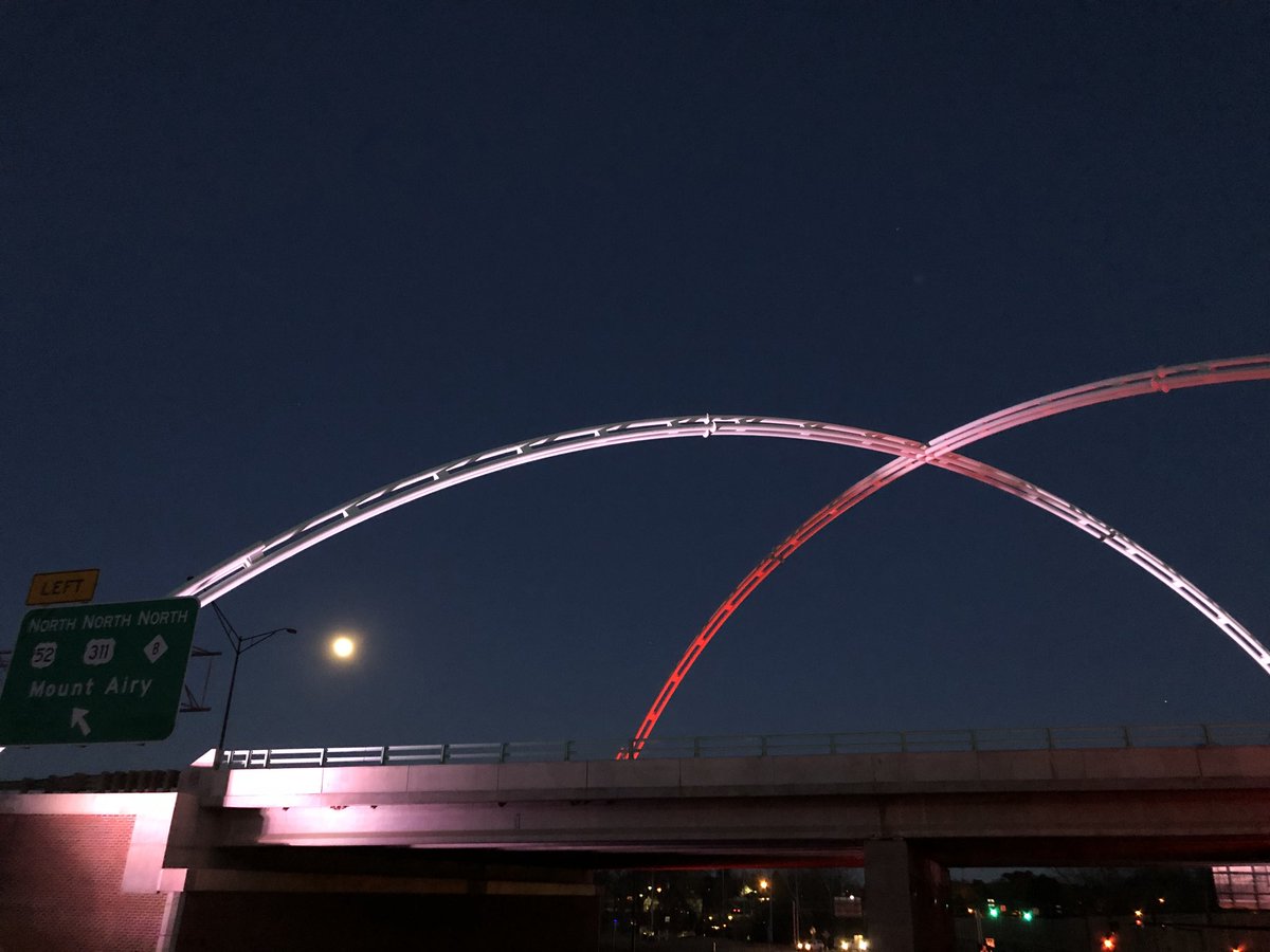 And we have light! #twinarches #wsnc #creativecorridors