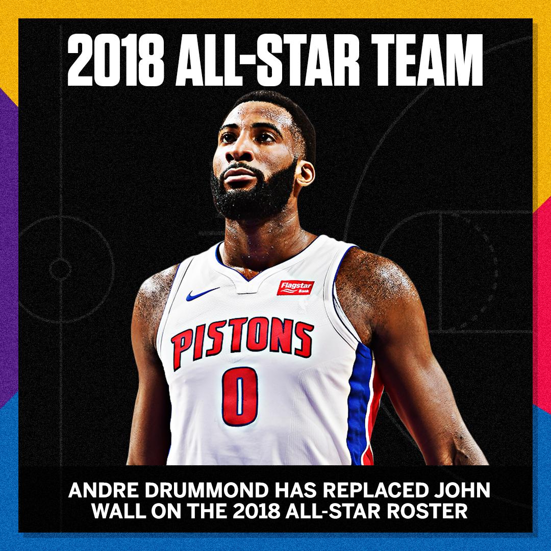 SportsCenter's tweet image. Andre Drummond is heading to LA for the All-Star game.