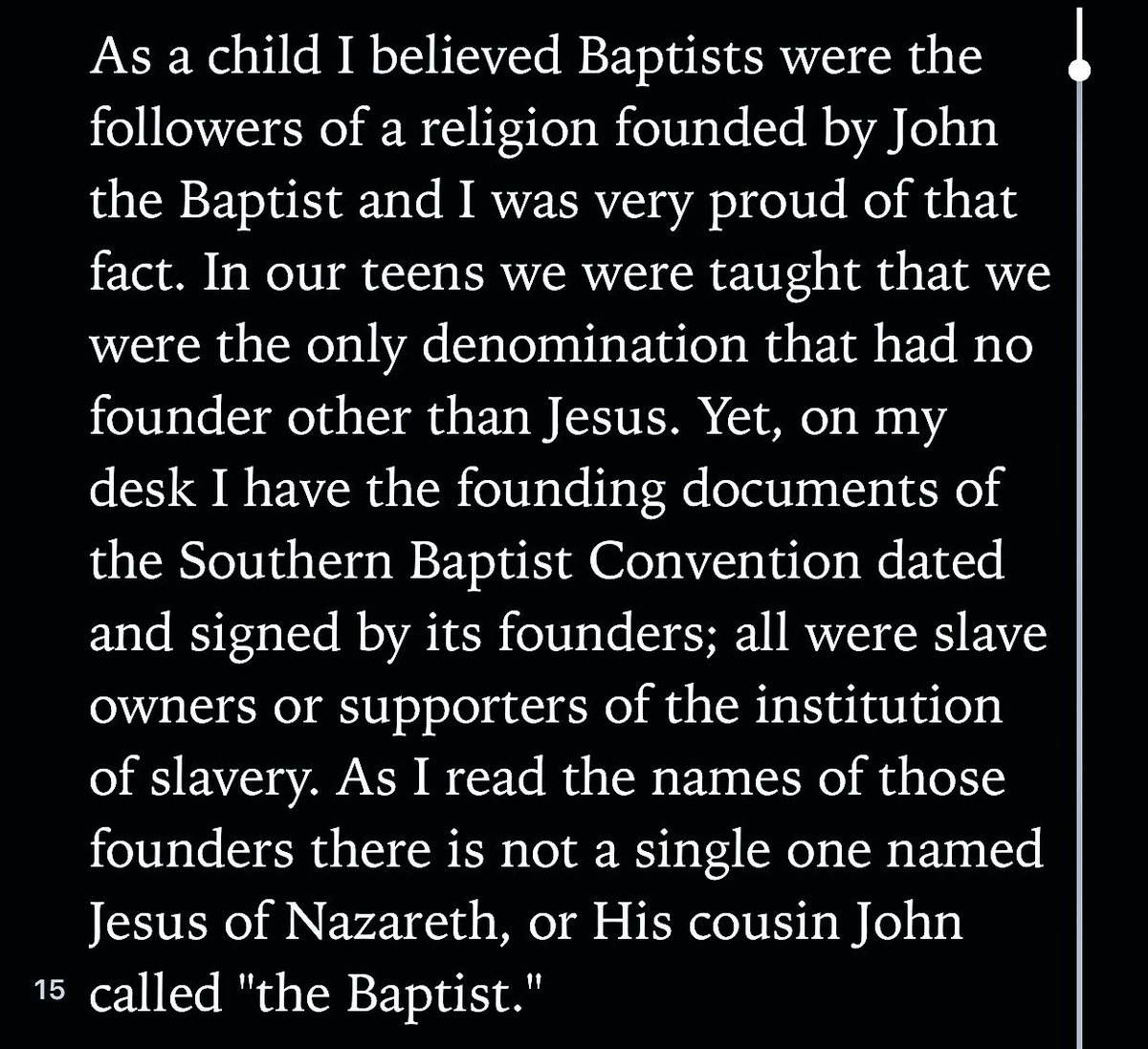 An excellent resource: Carpenter raises some good points about the origins and early history of the  #SBC related to the issues of  #slavery and  #racism.Southern Baptists and Southern Slavery: The Forgotten Crime Against Humanityby Alvin L. Carpenter https://www.amazon.com/Southern-Baptists-Slavery-Forgotten-Humanity/dp/1482384663/ref=nodl_