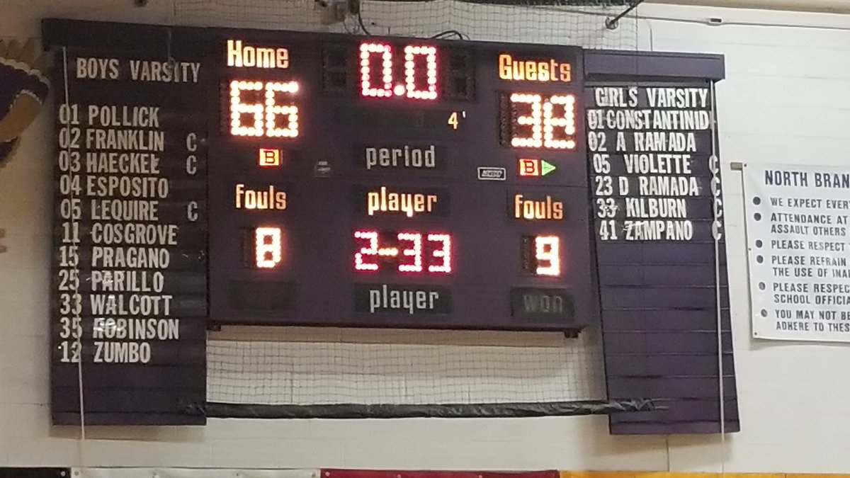 NBHS_TBirdNews's tweet photo. North Branford defeats Old Saybrook. #ctbb https://t.co/p0738rQiL1