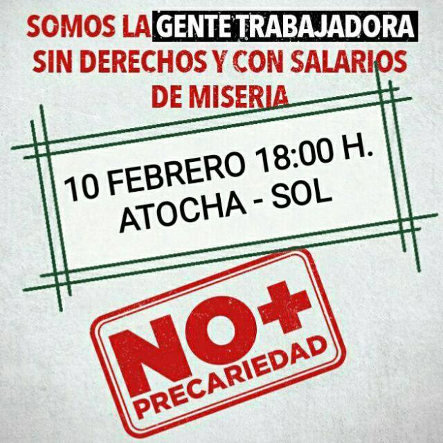 MiguelARevoluci's tweet photo. #10F #NoMásPrecaridad
Mani 18 horas Atocha - Sol.
APOYAMOS!!!!
Vigilantes Seguridad Movimiento 27.
¡¡ La lucha es el único camino !!
*Manifestaciones contra la precariedad*
https://t.co/0L3xF5s13I …
#TraicionFinal
Gran Torino
Mágico González
Mark Salling
Sandro
Arsenal https://t.co/RaWk0s0kwM