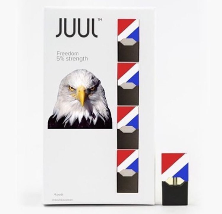 TheAmeriBro's tweet photo. If you ain’t Juul’n this you ain’t even American 😤😤🇺🇸🇺🇸✊🏻🤘🏻💪🏻🌬💨 #GodBlessAmerica #AmericaFirst #MakeAmericaVapeAgain https://t.co/EiANCdf9XZ