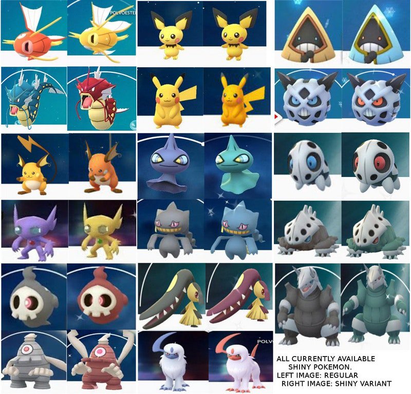 ポケモンgo攻略 みんポケ 実装済みの色違いポケモン一覧表 ポケモンgo T Co B2z7srjsnn T Co Jhevmhpblt Twitter
