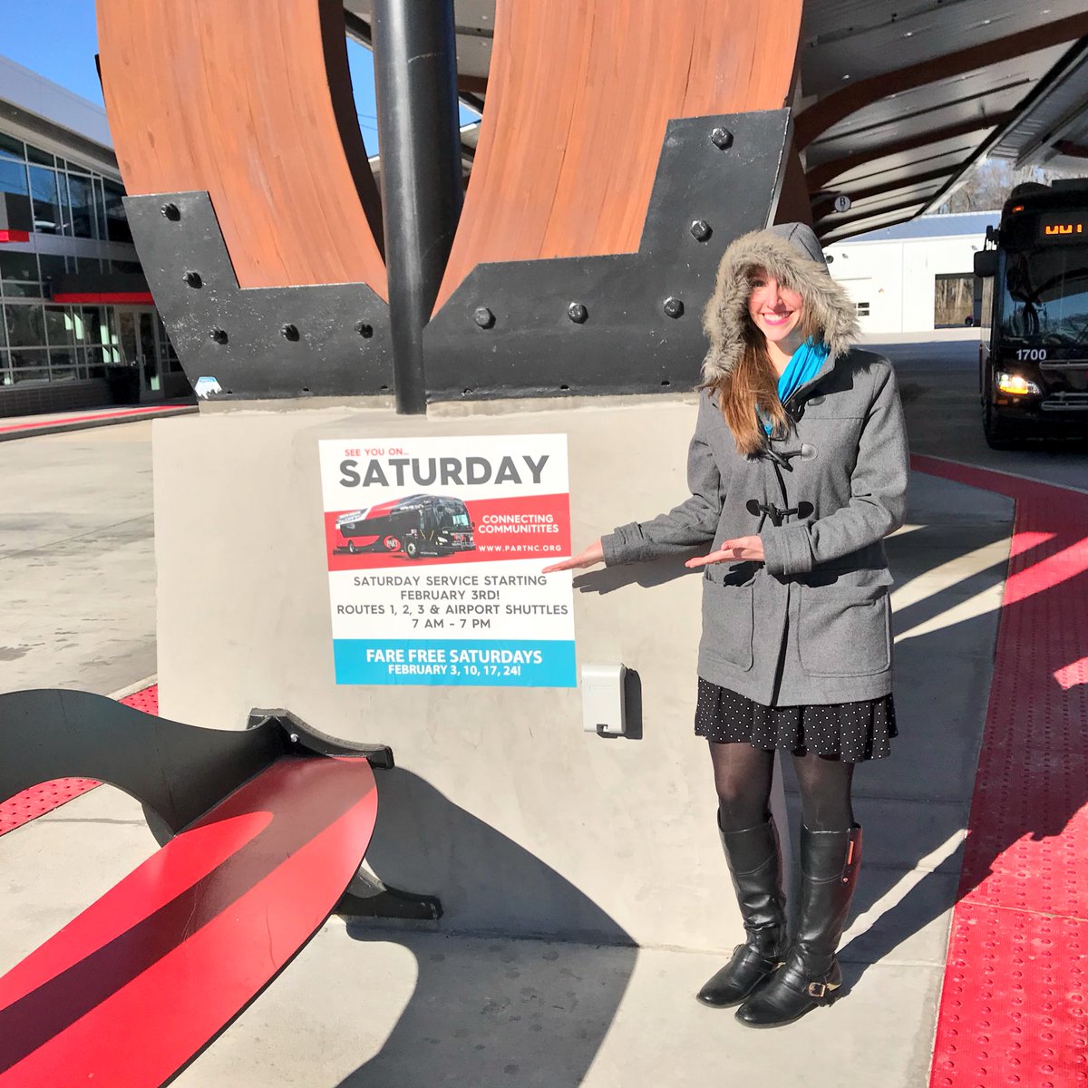 PARTNC's tweet photo. SATURDAY service starts in 4 days! Catch the PART bus for FREE every Saturday in February. ππΌ #partexpress #greensboro #commuting https://t.co/cwl09Q3PUe