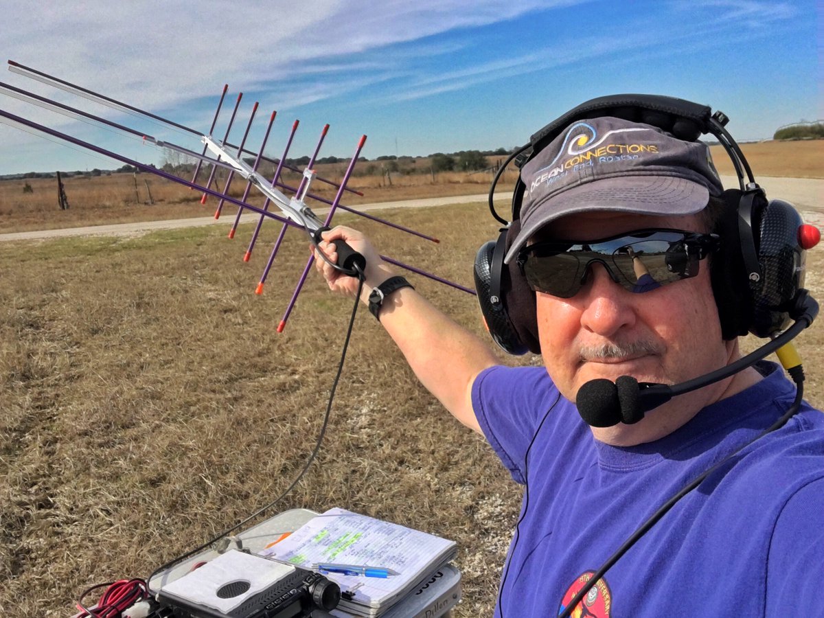 wdillon's tweet photo. While scouting routes for my cycling club, I was able to catch a low western pass at 20z of AO-91, working N7BFO, @kk6otj, @W7QL , and KB6LTY from EL19 (west of Sealy, TX). https://t.co/tOEi9b1rCl