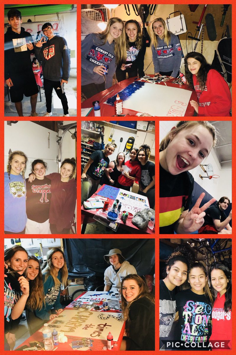 ConantCoedCheer's tweet photo. Can’t wait for State with our Cougar Fam!!! #teambonding #family #stateposters #conantcoed 🐾❤️😻💙😺❤️😼🐾 https://t.co/I9kZS6EG12