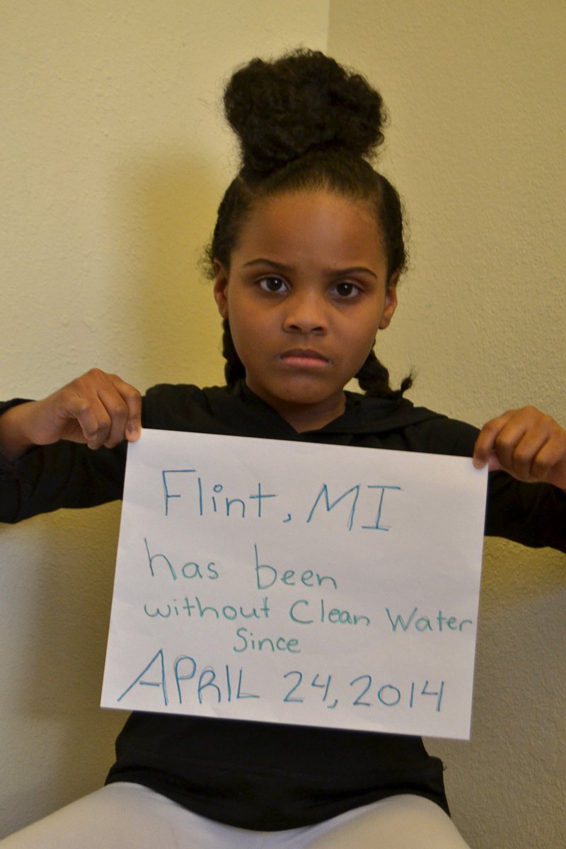 April 24, 2014
Flint, Michigan has not had tap drinkable safe water since April 24th, 2014. 
#SOTU
