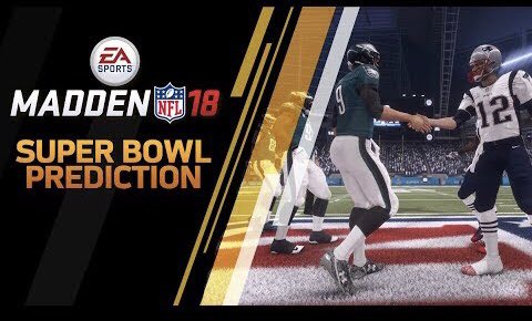 GGFootballPools's tweet image. #Madden18 simulation predicted the #Patriots will beat the #Eagles 24-20 in #SuperBowl52.  Since the simulation began in 2004, #Madden is 10-4 picking #Superbowl winners straight up.