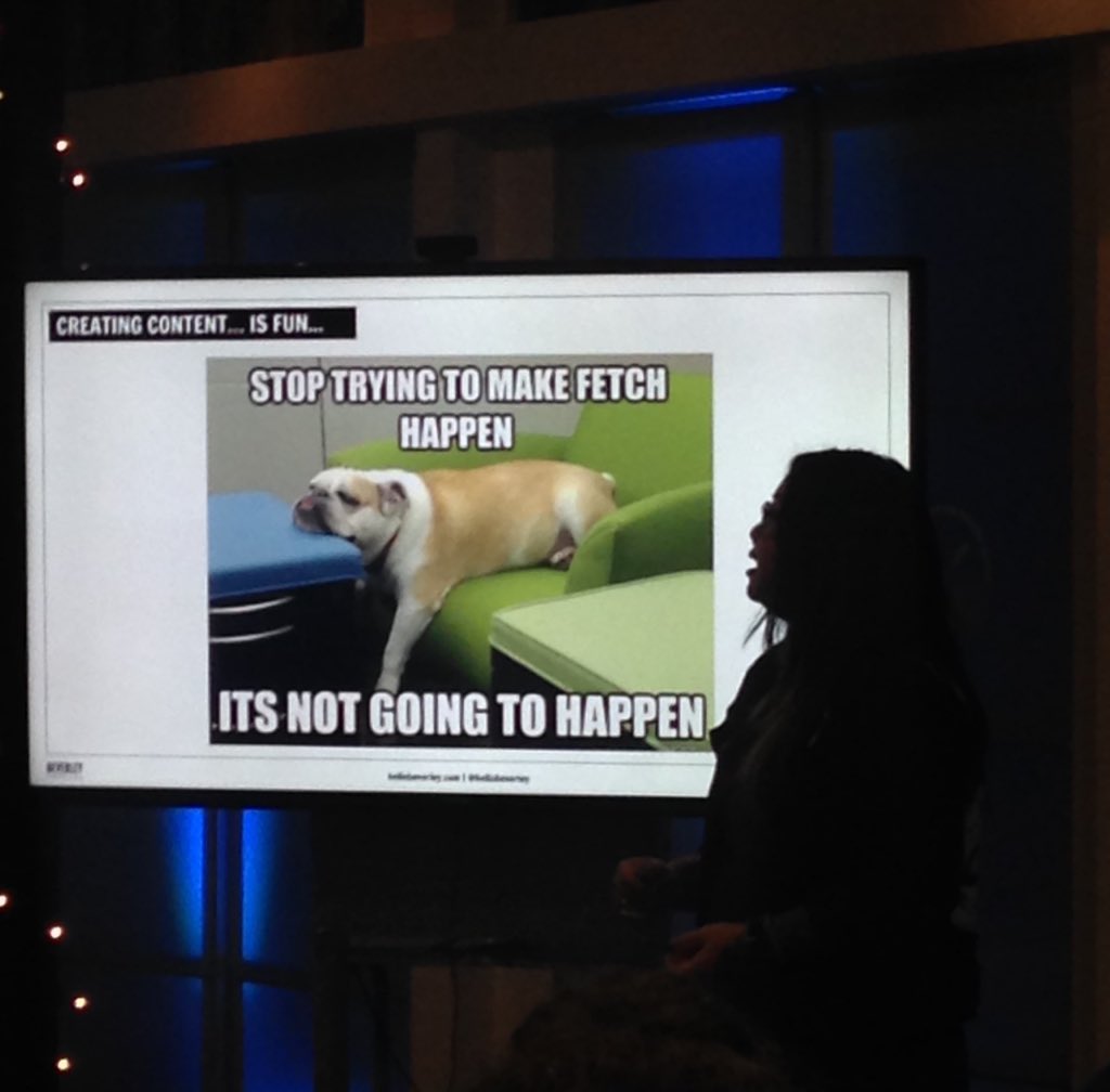 PuiakaPanda's tweet photo. Oh @hellobeverley nailed it again - I just ❤️ this pic @yegcontent #truth #contentmarketing https://t.co/3VUtuohS72