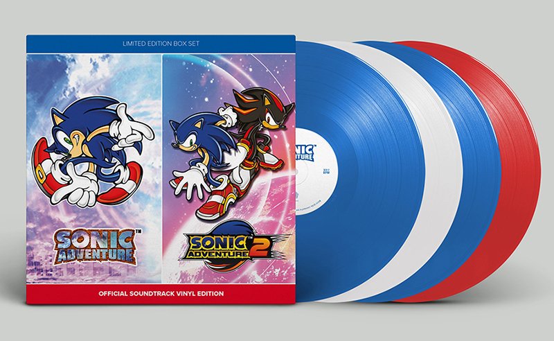 SEGA_OFFICIAL's tweet photo. みなさんご自宅にレコードプレイヤーはありますよね？

本日『ソニックアドベンチャー』『ソニックアドベンチャー2』アナログレコードの発売を開始しました！

さらに、１と２がセットになった初回限定盤は全世界300点限定となります！

https://t.co/qaMVtgtehw
#sonic https://t.co/MvHleTz98l