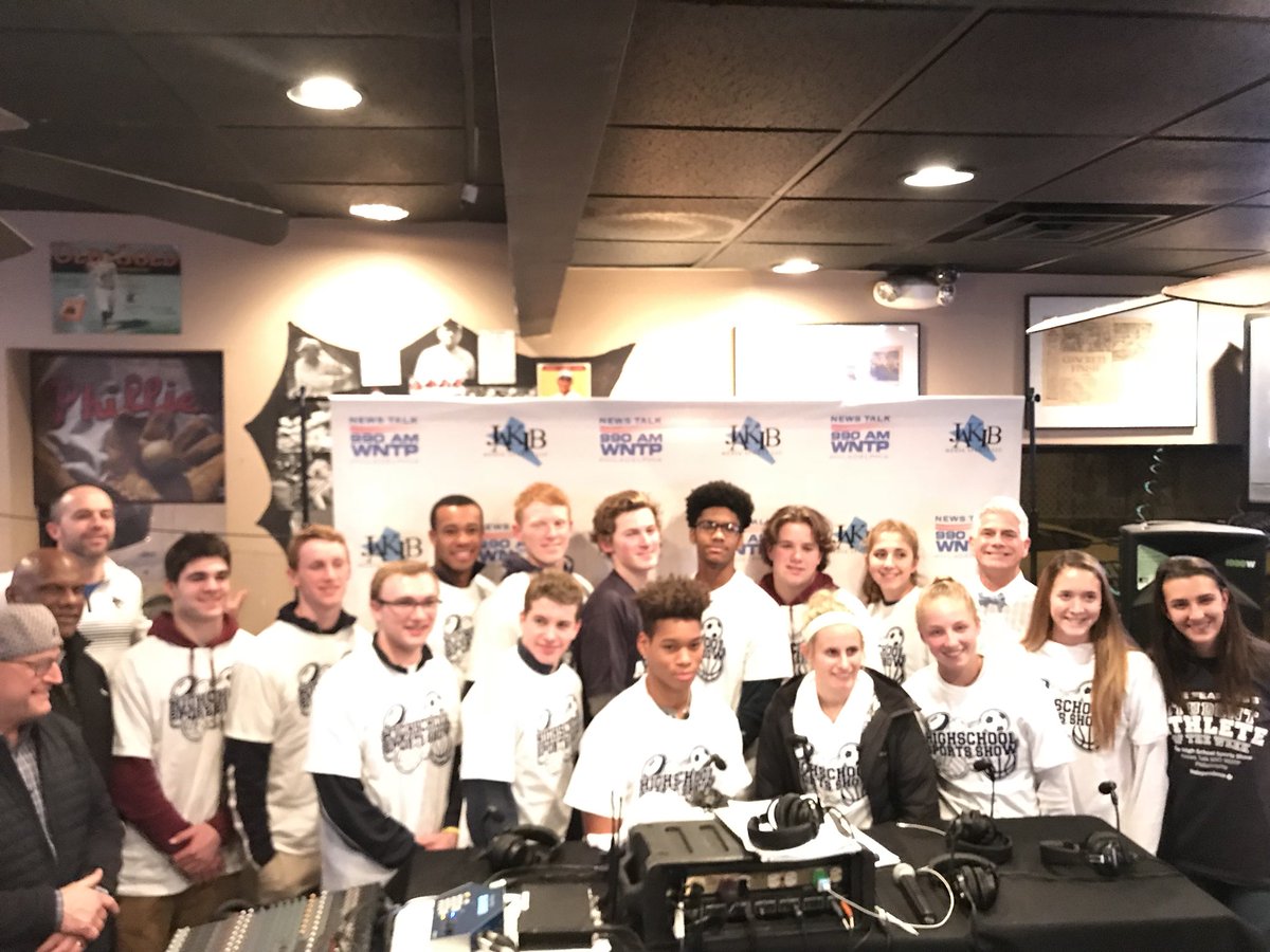Stepping way out of her comfort zone representing <a href="/MethactonSports/">Methacton Warriors</a> on the <a href="/hssportsphilly/">HS Sports Show</a> show. Thanks <a href="/OverAchieveSS/">Overachieve Sports & Speed</a>! @philafh <a href="/MethactonFH/">Methacton FH</a> <a href="/katybenton9/">Kaitlyn Benton</a>