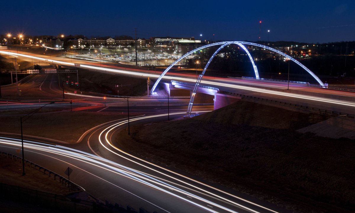 Twin arches shine over U.S. 52 bit.ly/2npAGpy