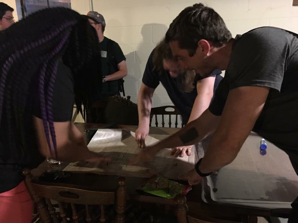 LaineyGG's tweet photo. A throw back to the troubles of a tiny table and Lainey's lack of makeup skill. XD #LotusGroupAdventures #DungeonsandDragons #DnD https://t.co/WxtYUuNlAp