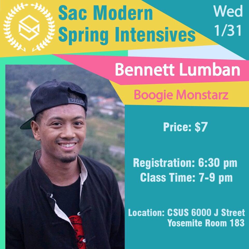 SacModern's tweet photo. Teaching our last Spring Intensives is Bennett from 🕺 @BOOGIEMONSTARZ ⭐!!! Get some last minute training in before auditions! #growexpressinspire #workshop #boogiemonstarz https://t.co/mqMZTQrbHj