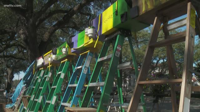 WWLTV's tweet photo. City removes ladders, chairs set up on parade route days before parades https://t.co/GVymIQC8Tb https://t.co/2UQnRMiq8x