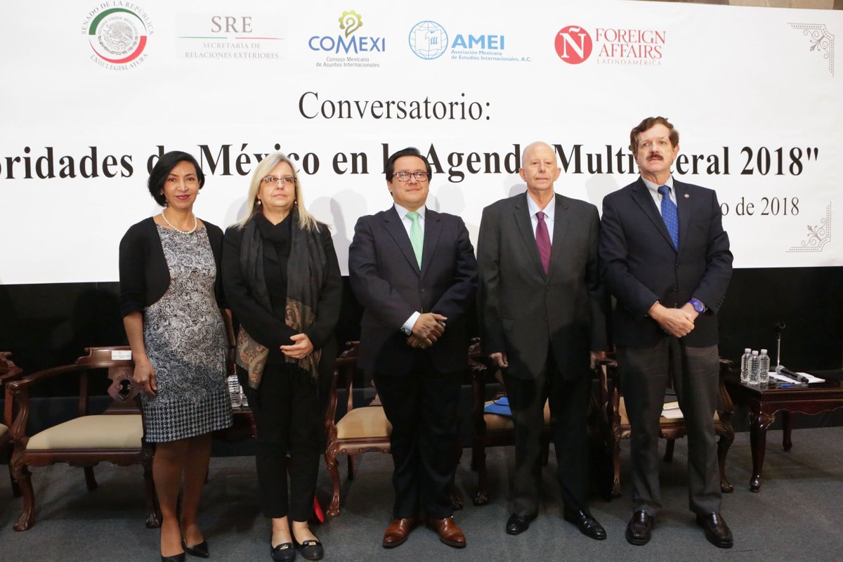 CanalCongreso's tweet photo. ⭕ Conversatorio Prioridades de México en la #AgendaMultilateral 2018. 
Panel IV

Hoy 10:30am | Tv e internet
https://t.co/NIBeDvjwBE https://t.co/jT9kUBYl7a