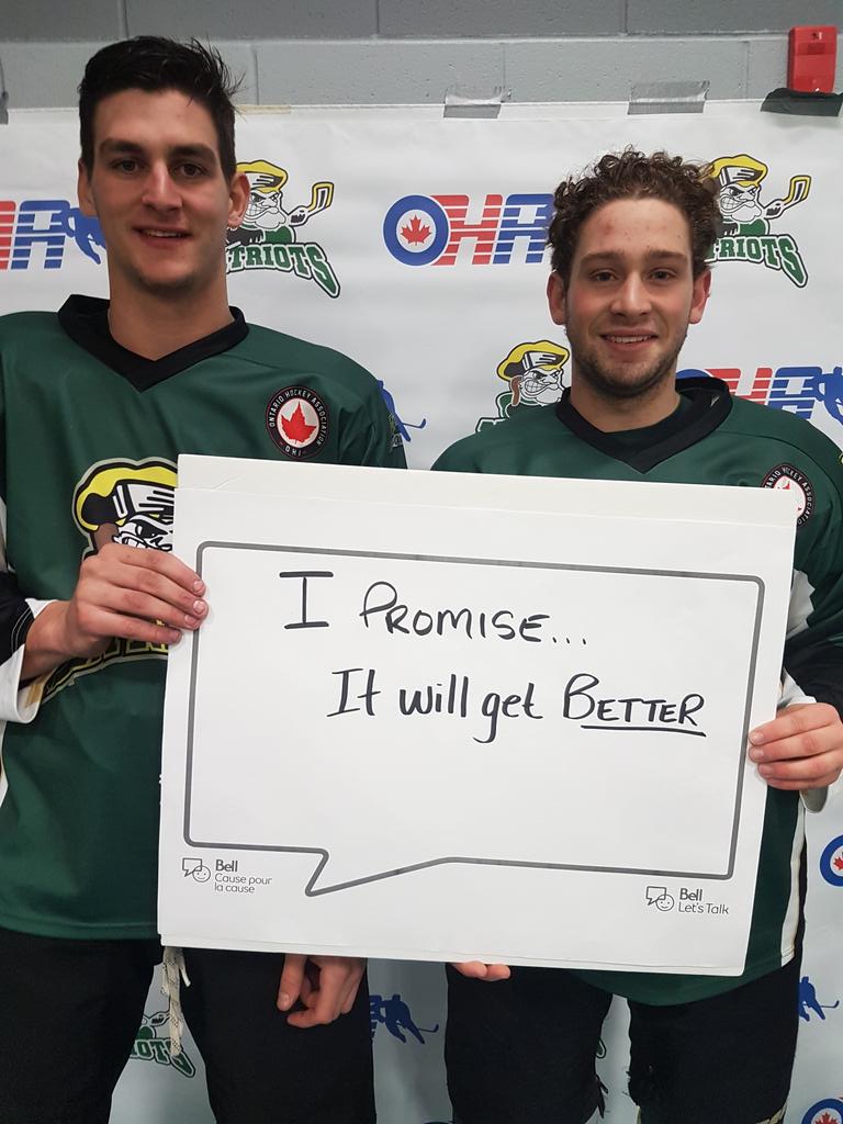 MFPatriotsPJHL's tweet photo. @MFPatriotsJrC Brock Philips @mike_stef9  #BellLetsTalk https://t.co/iHaY7mQEjt