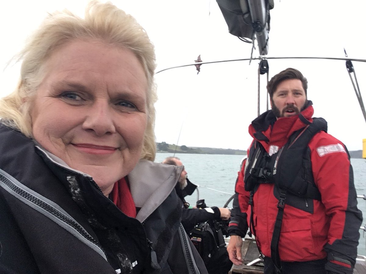Skentelbery's tweet photo. Learning about the healing power of the sea with @turntostarboard as they launch #floataboat campaign to help military veterans. More on @BBCCornwall this morning https://t.co/SwWezvqRFK