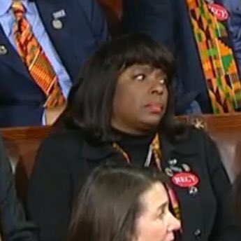 TalbertSwan's tweet image. Black attendees of the #SOTU weren’ buying one word of Trump’s nonsense #BlackTwitter