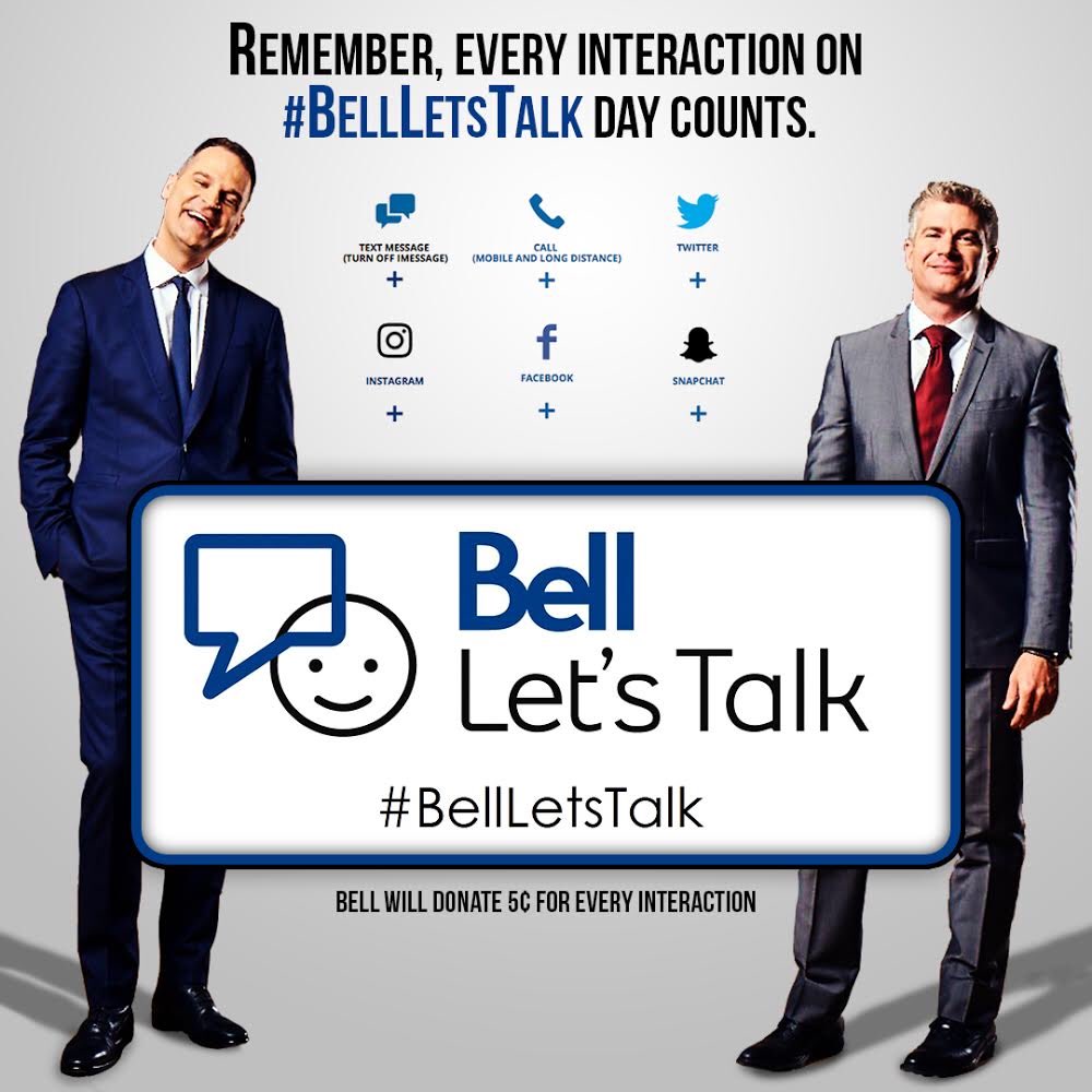 JayOnSC's tweet photo. #BellLetsTalk Day is officially here! https://t.co/0K6mbQ4ghD