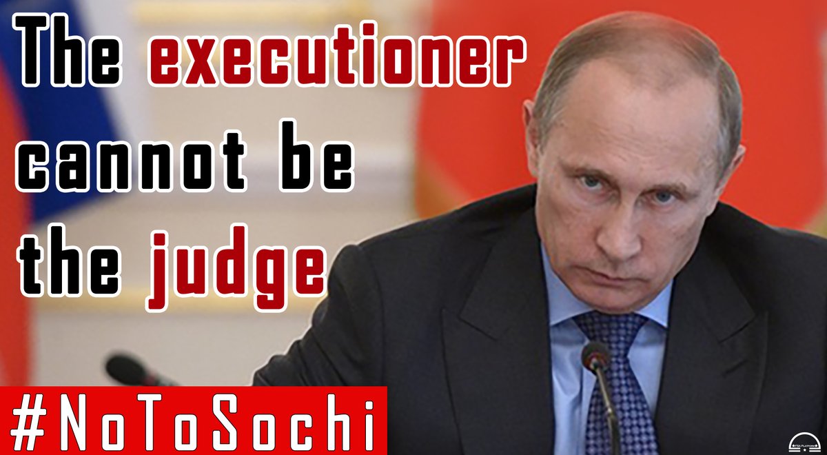 FSAPlatform's tweet photo. #Syria || #NoToSochi
Dark contradiction that #Russia want to chair #Sochi talks while bombing civilians on daily basis | The executioner cannot be the judge https://t.co/wJziDrwppf