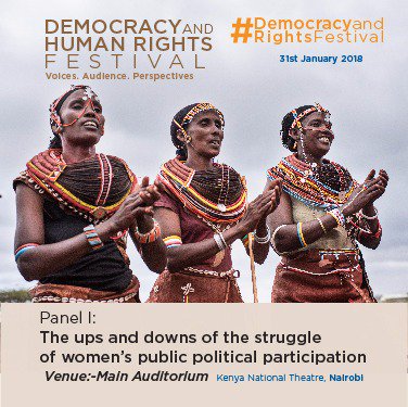 Ugaman01's tweet photo. If you are in Nairobi, do not miss the 2018 Annual Democracy and Human Rights Festival happening at the Kenya National Theatre - Nairobi.   #DemocracyAndRightsFestival https://t.co/Wn7DtWEJia