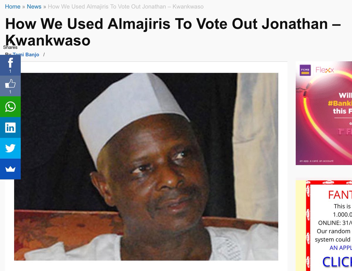 Tutsy22's tweet photo. See how karma works, the same Almajiri @RMKwankwaso used to vote @GEJonathan will be the same people lined up to stone him. 

Sooner or later in life, we will all take our own turn being in the position we once had someone else in. https://t.co/taykfvzR3u