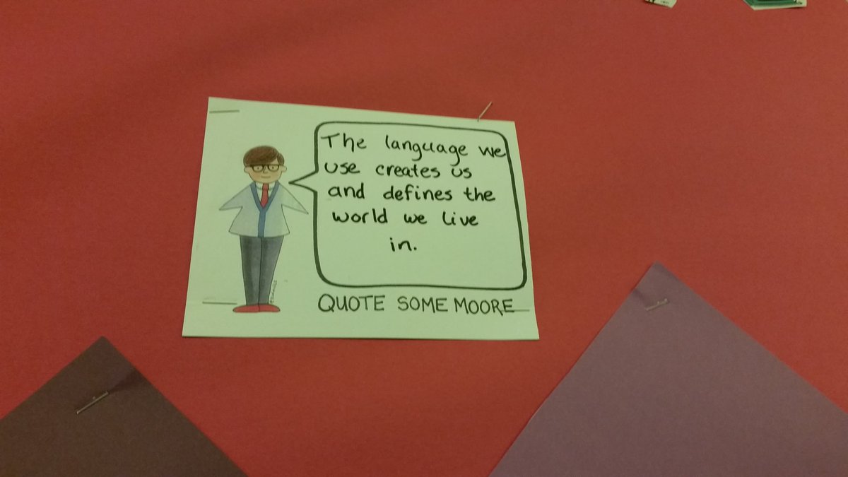 Rose_ah_lyn's tweet photo. At SMS Senior Yr Learning Support Board for the Open House tomorrow evening. Paper Friends Forever #PFF TY artist @kwiens62 https://t.co/nbNEUAkthb