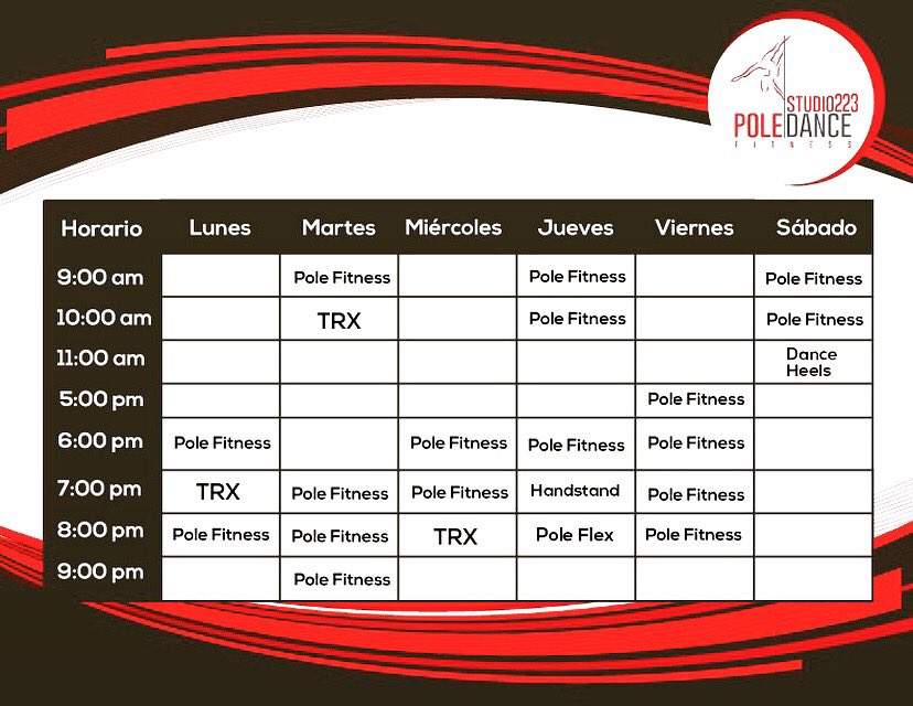 Polestudio223's tweet photo. Tenemos nuevos horarios!!!!
Clases nuevas, te esperamos!!!
Agenda una clase muestra en cualquiera de nuestros horarios.
Nunca es tarde para comenzar a entrenar, solicita informes al teléfono: (55) 50356892 Whatsapp: 55 49516926 https://t.co/uy7Tjr3y6t #polecdmx #polefitness https://t.co/kYAdwa2LHu