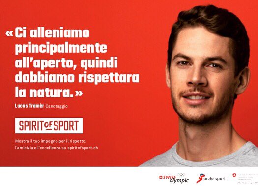 Swissolympic is raising awareness for important values in sport, check out their website: spiritofsport.ch