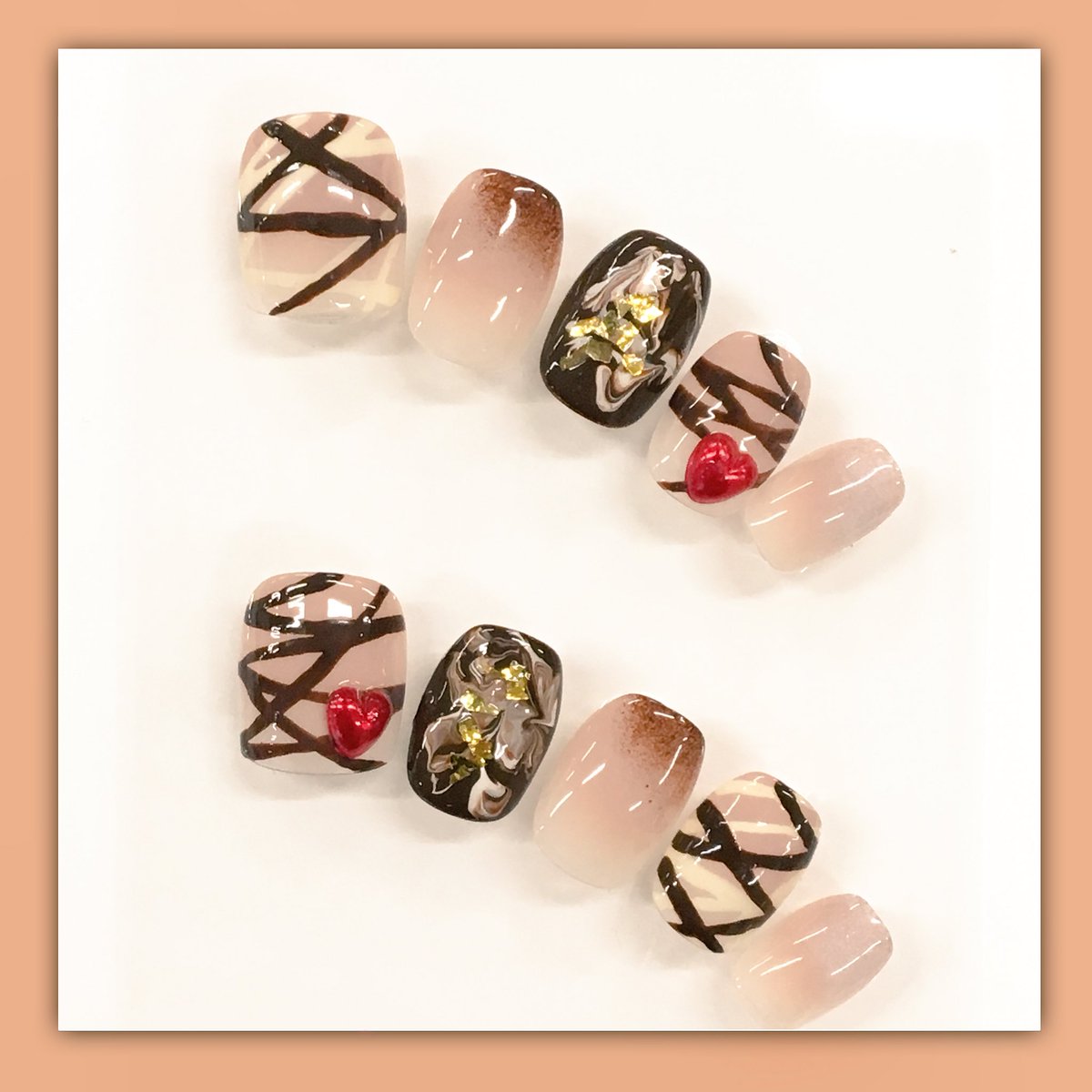 東急ハンズ広島店 A Twitter 手間をかけずに凝ったネイルを楽しみたいなら つけ爪がおすすめ まるでお菓子みたいでしょ W ひとつひとつ手作りの可愛いつけ爪 ゆずネイル バレンタインデザイン 926円 税 3fネイルコーナーにて販売中ですっ 広島店3f担当