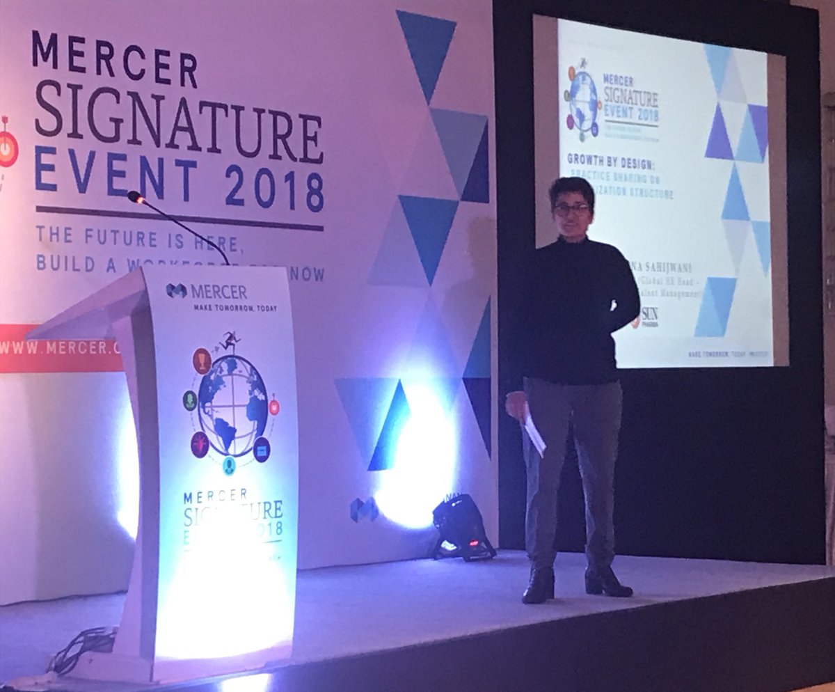MercerSE2018's tweet photo. Leena Sahijwani, Sun Pharma speaks on “Growth By Design” #MercerSignatureEvent #RewardsConclave #MercerInIndia https://t.co/0SBUJFqfRL