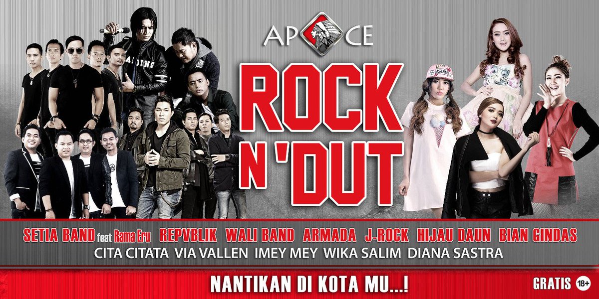 ROCK N DUT akan siap kembali di tahun 2018 untuk menghibur kalian semua, jangan lewatkan info lebih lanjut nya hanya di #eventapache #rockndut
