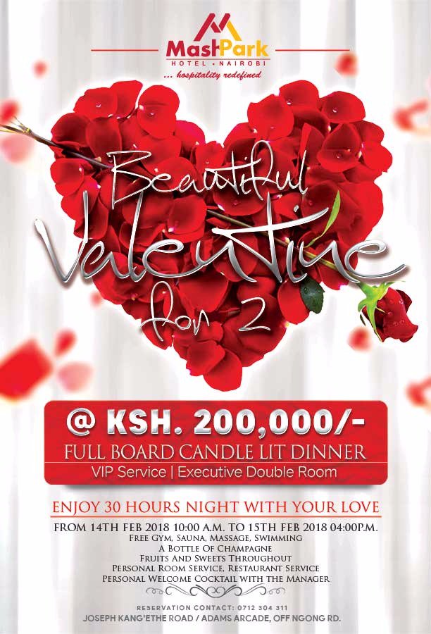 MASHPARKHOTEL1's tweet photo. VIP #ValentinePackage at #MashParkHotel,Nairobi Kenya https://t.co/Y4YUMS7BHG