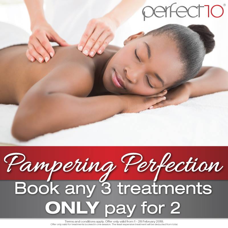 RynfieldSquare's tweet photo. Don't miss out on some pampering perfection at Perfect 10 at #RynfieldSquare Book any 3 treatments and only pay for 2! Offer valid 1 - 28 February 2018 #Perfect10 https://t.co/0bwc6dJLab