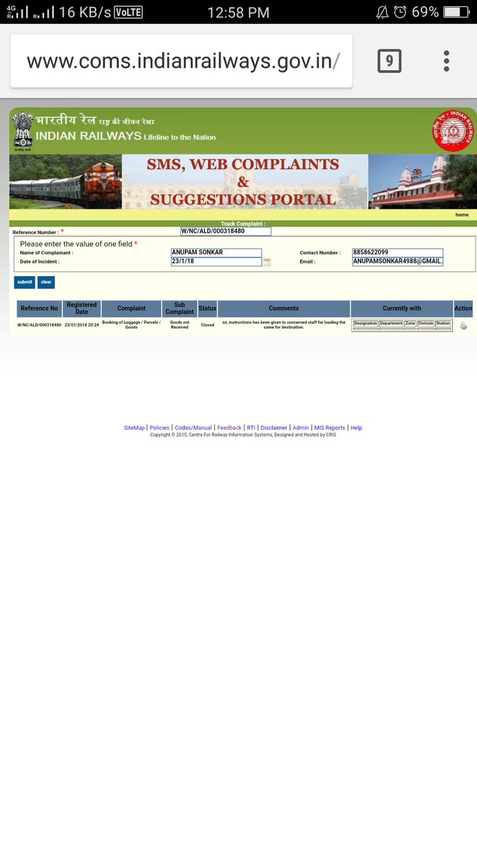 notreadytolose's tweet photo. @drmncrald @drm_kir @DRM_RNY @RailMinIndia I already make a complaint https://t.co/DCui39OQzK