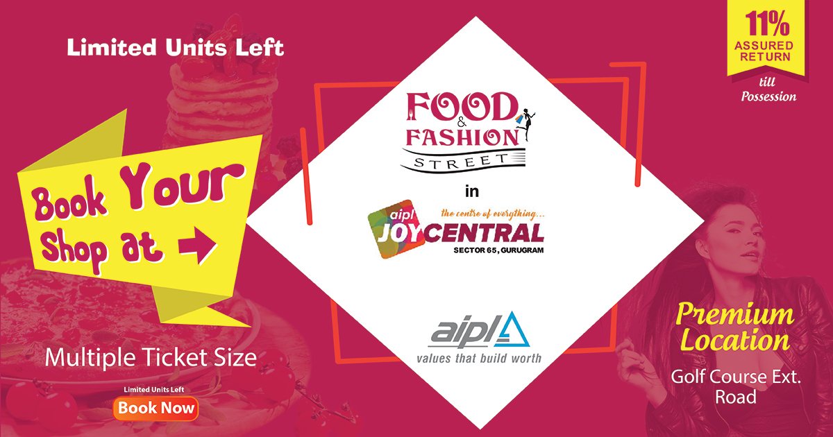 Neerajco2's tweet photo. Best Investment opportunity at AIPL Joy Central, Golf Course Ext. Road, Sector-65, Gurgaon.
 BOOK YOUR SPACE AT : https://t.co/IPaD5hQcRW
 Contact us at : 9711300009, 9958052373
 Or mail us : karan.neerajco@gmail.com, nikhilagarwal2011@gmail.com
 #aipl #AIPLjoycentral #neerajco https://t.co/1RWE4RX60F