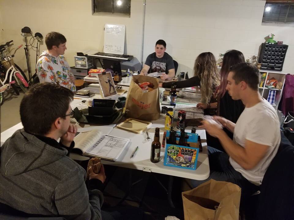LaineyGG's tweet photo. The Lotus Group, with Tumult behind the camera and Io and Lamaster away participating in real life activities. Fully stocked with snacks and ale at all times. #LotusGroupAdventures #DungeonsandDragons #DnD https://t.co/jwD80ody0d