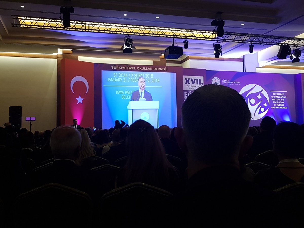 #GAES18 Milli Egitim Bakani'nin konusmasiyla basliyor. #GAES18 temasi bu yıl "Değerlendirme sistemlerinin eğitime katkısı"
