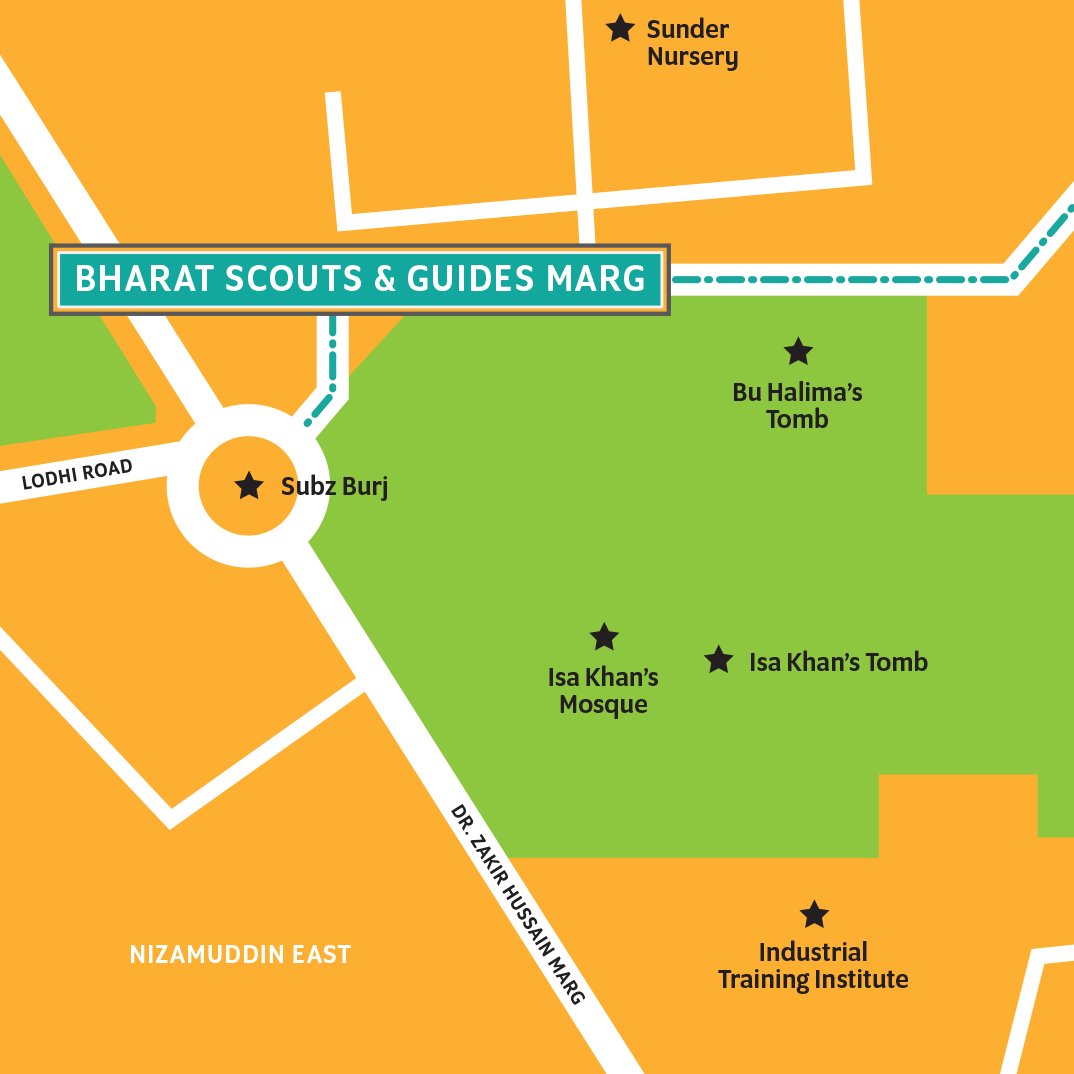 ⭐ Bharat Scouts and Guides Marg ⭐
Named after India’s national Scouting and Guiding association, The Bharat Scouts and Guides, which was founded on November 7, 1950
roadsofdelhi.com/portfolio/bhar…