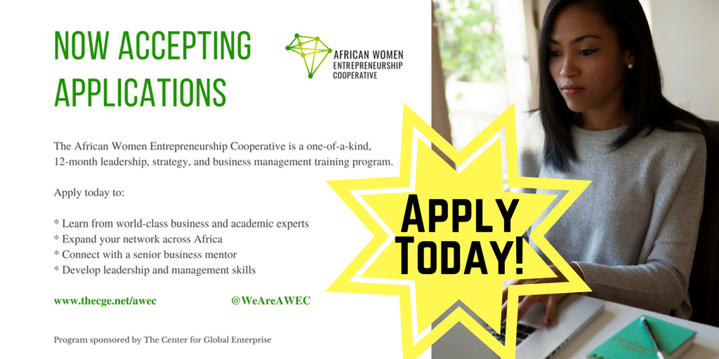 WeAreAWEC's tweet photo. We are now accepting applications to join the African Women Entrepreneurship Cooperative (AWEC)! Learn more and apply here: https://t.co/SUi9lfOoFd #weareAWEC #womenentrepreneurs #femaleentrepreneurs #africanentrepreneurs #africanwomen https://t.co/nI7nglYjrX