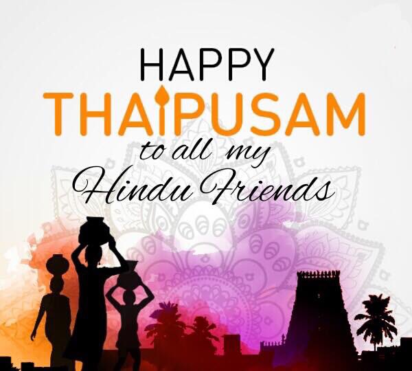AmarjitSG's tweet photo. Happy Thaipusam to all our Hindu friends. https://t.co/VXHtUNTcMa