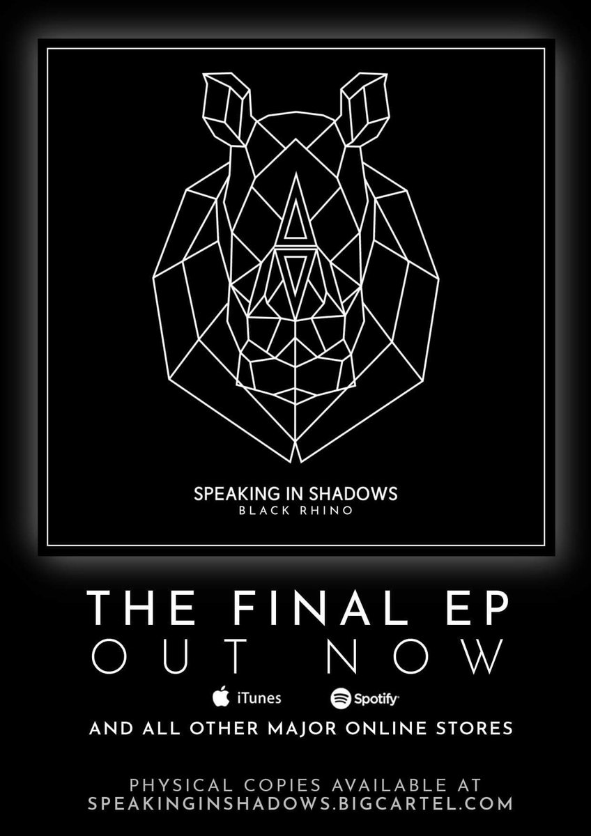 . <a href="/OFFICIALSIS/">Speaking in Shadows</a> last EP 'Black Rhino' is out now! Get it on iTunes or stream it on Spotify!