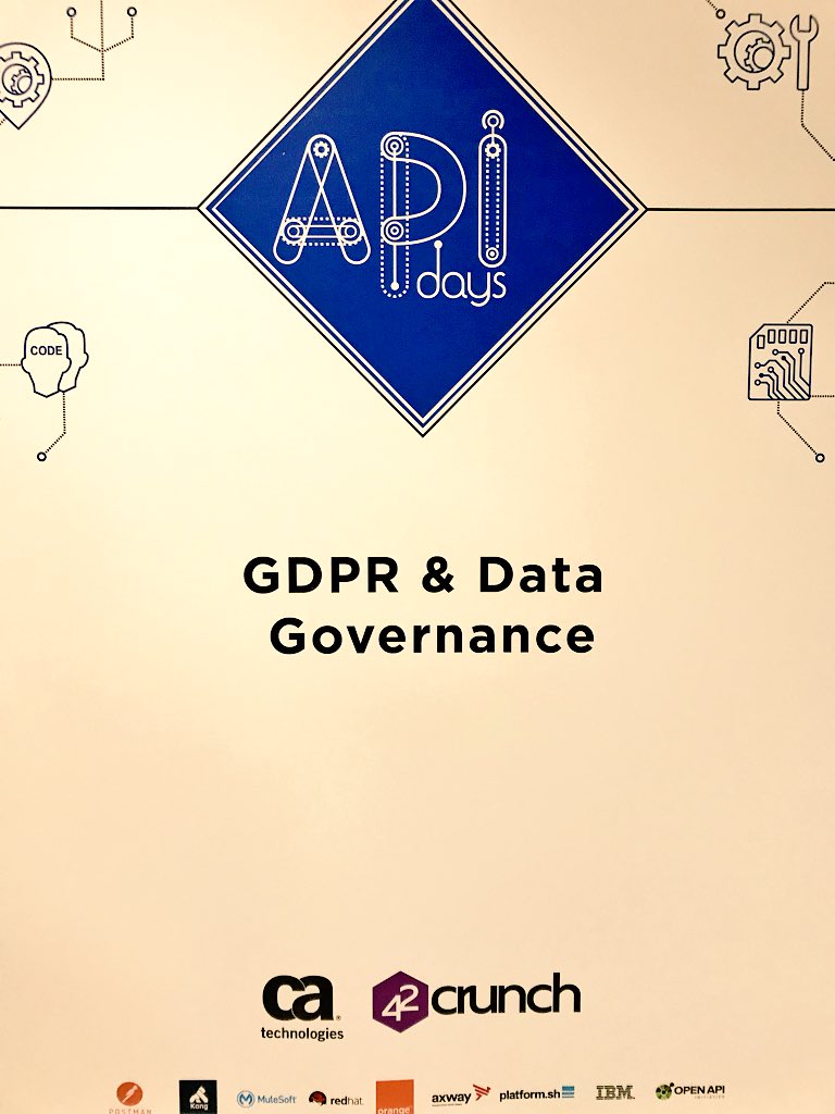 Kicking off #Day2 of #APIDays2018 with an introduction from <a href="/Odaseva/">Odaseva</a> followed by a session by <a href="/LINCnil/">LINC</a> #GDPR #DataGovernance