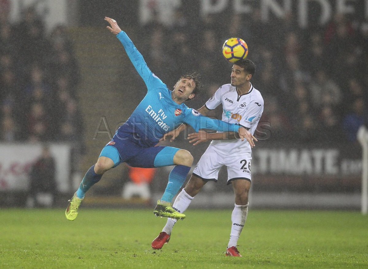 pauljenkinspix's tweet photo. A few from Swansea City v Arsenal #SWAvARS #SWAARS #SwanseaCity #Arsenal https://t.co/E6DnGQe28G