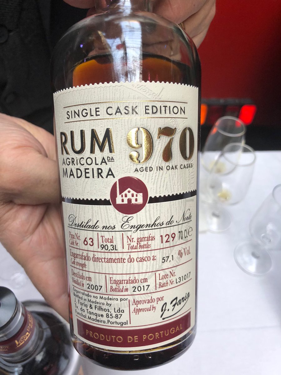 Linguagroover's tweet photo. One of the many revelations for me at #ThinkRum2018 yesterday was this genuine quality from Engenhos do Norte in Madeira. https://t.co/gLLg8BR43F